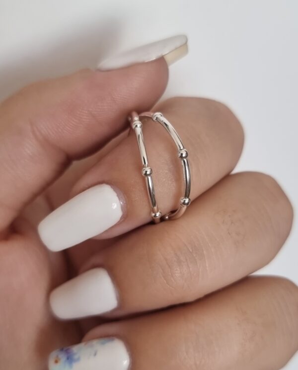 Dotted Sterling Silver Ring