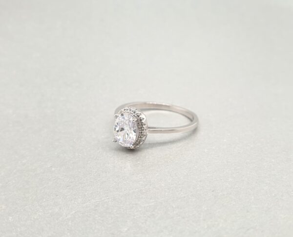 Silver Oval Ring - Image 2