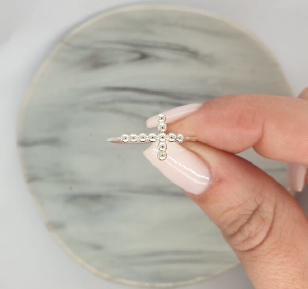 Dotted Cross Ring - Image 2