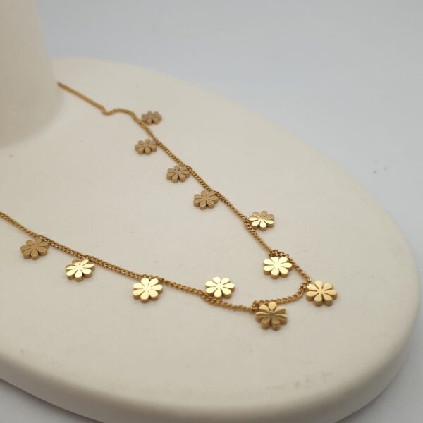 Small Flower Gold Necklace
