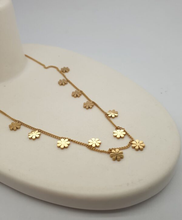 Small Flower Gold Necklace