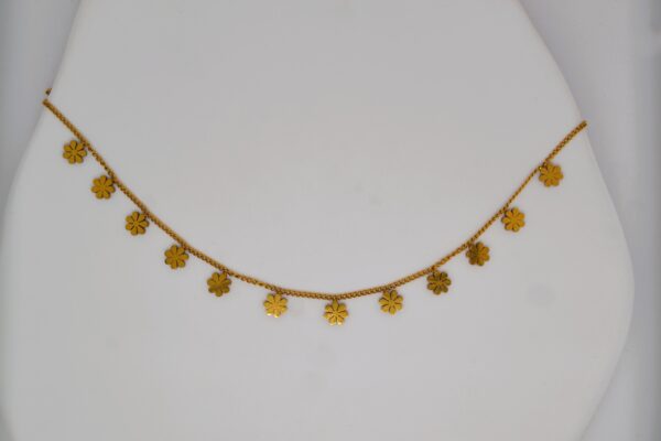 Small Flower Gold Necklace