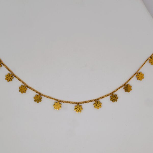 Small Flower Gold Necklace