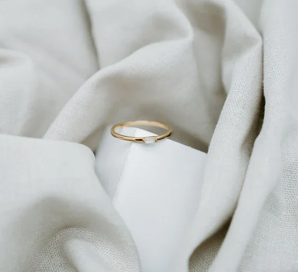 The Baby Baguette Diamond Ring 1
