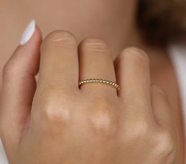 The Bead Gold Ring 1
