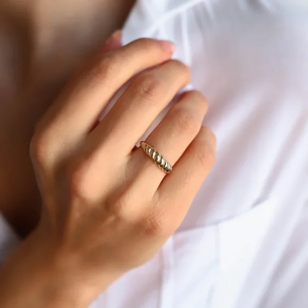 The Golden Croissant Gold Ring 1