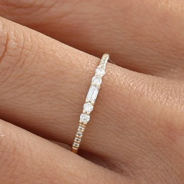 Statement Moissanite Gold Ring 1