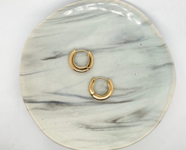 Round Gold Huggies