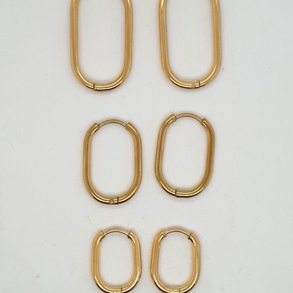 Oval Stainless Steel Huggies