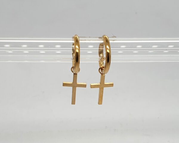 Gold Cross Huggies
