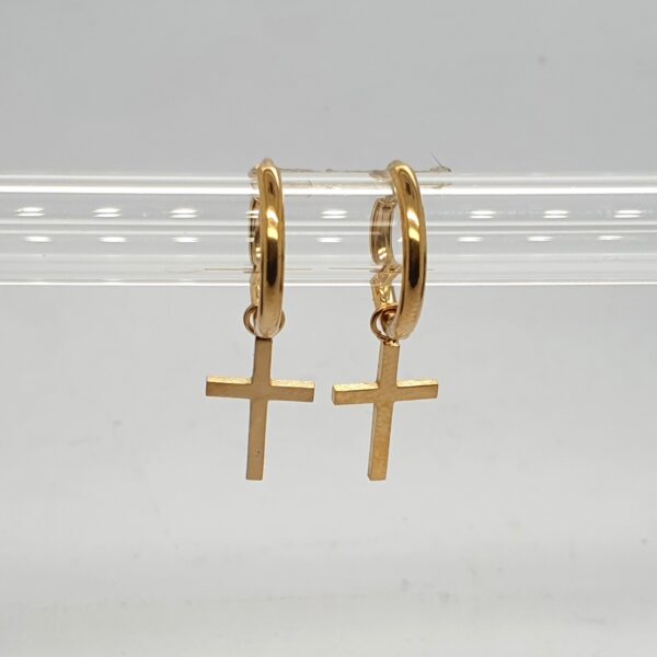 Gold Cross Huggies