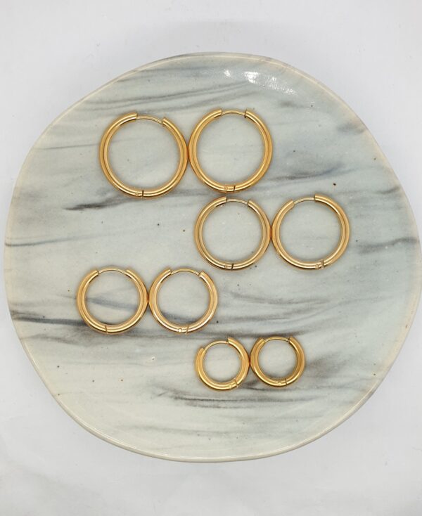Gold Stainless Steel Huggies