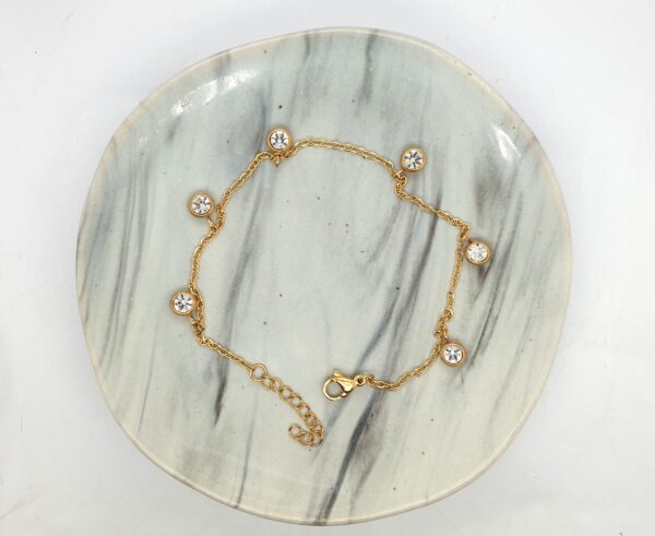 Gold Plated Crystal Bracelet