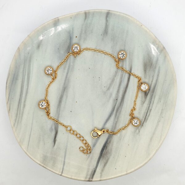 Gold Plated Crystal Bracelet