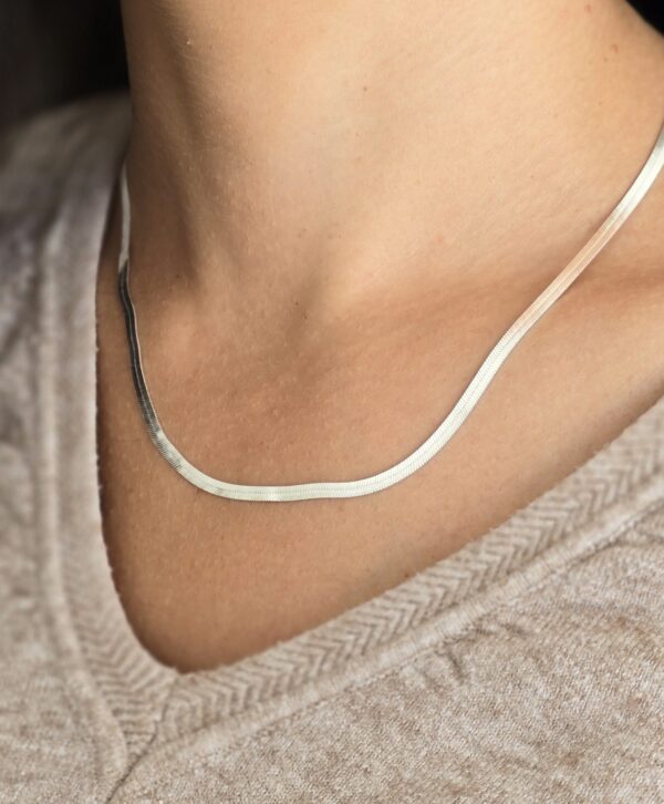 Sterling Silver Herringbone - Image 4