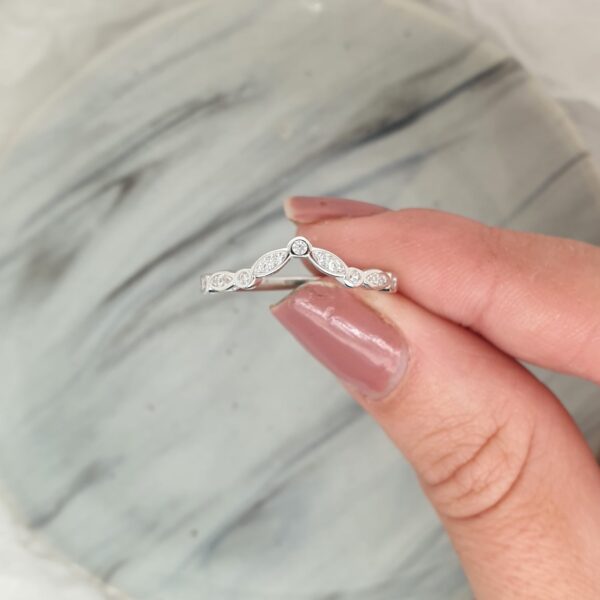 Silver Lucy Wishbone Ring