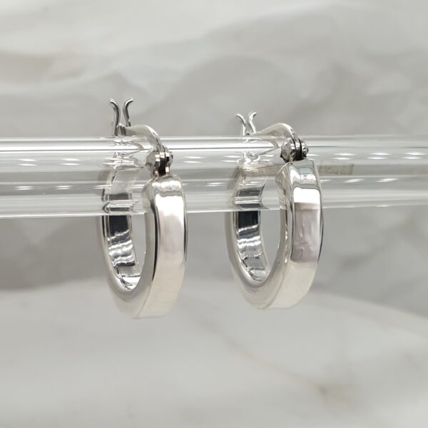 Silver Square Tube Hoop