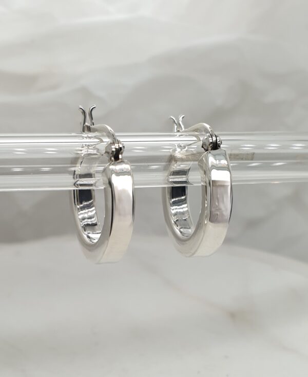 Silver Square Tube Hoop
