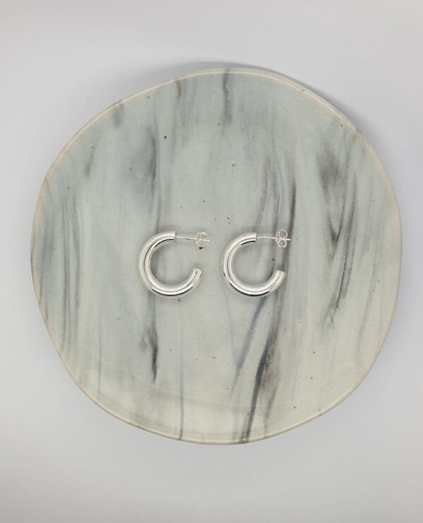 Arian Silver Hoop