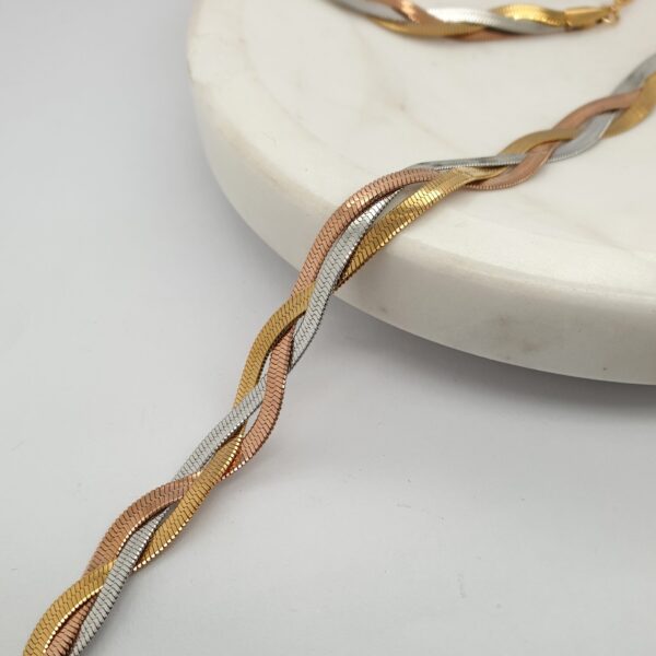 Triple Gold Herringbone