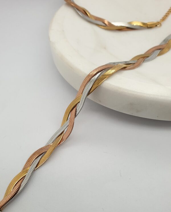 Triple Gold Herringbone