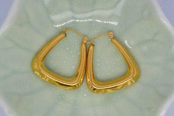 Triangle Gold Earrings