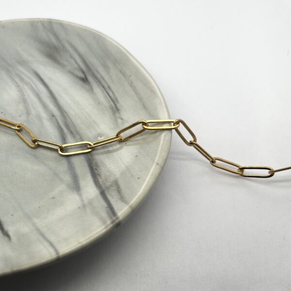 Gold Paperclip Necklace