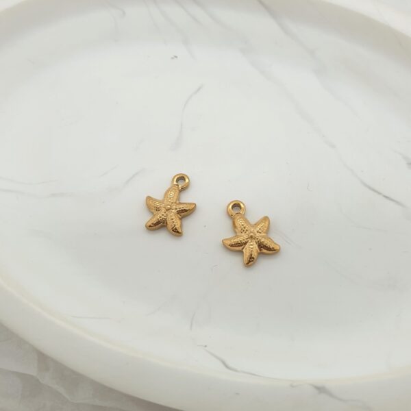 Gold Starfish Charm