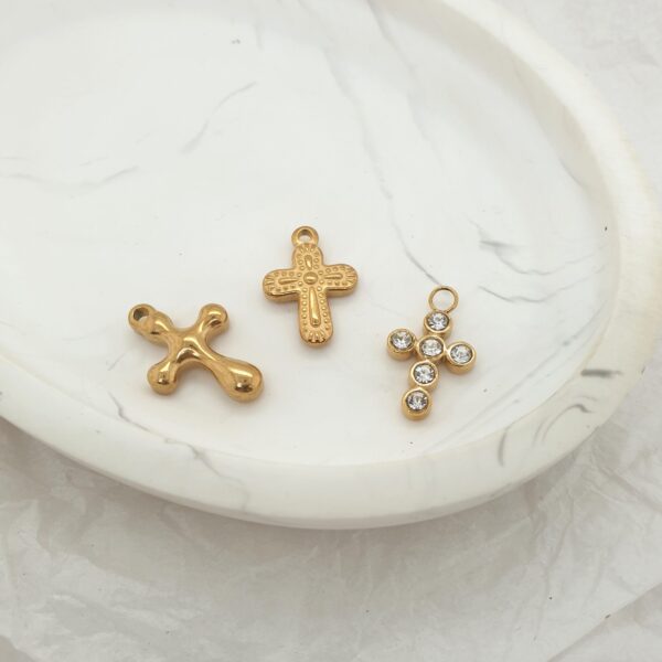 Big Gold Cross Charms