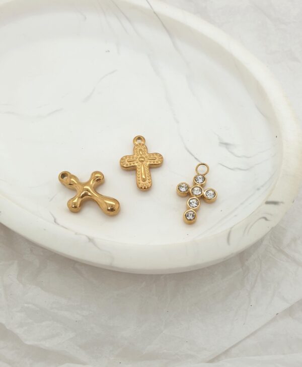 Big Gold Cross Charms