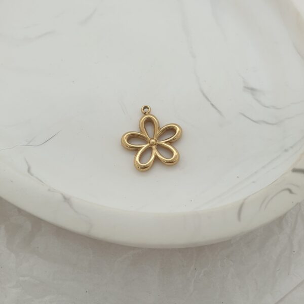 Gold Flower Charm