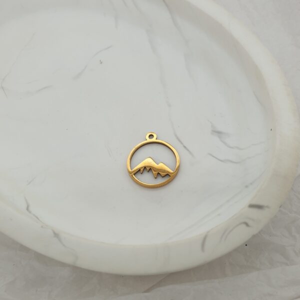 Gold Mountain Charm