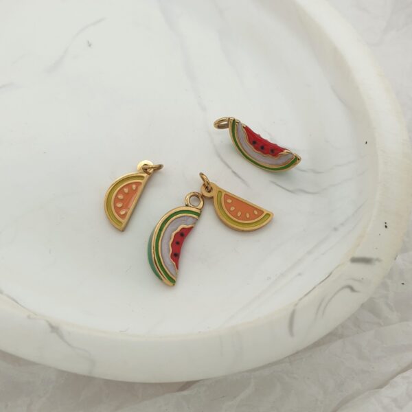 Gold Watermelon Charm