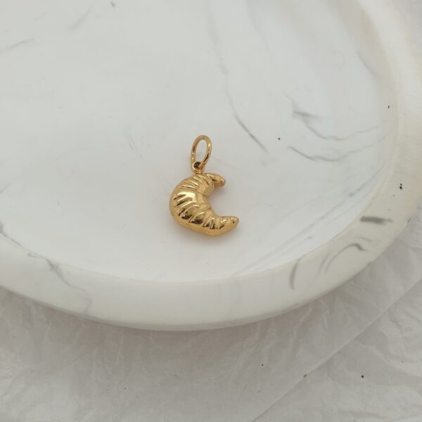 Gold Croissant Charm