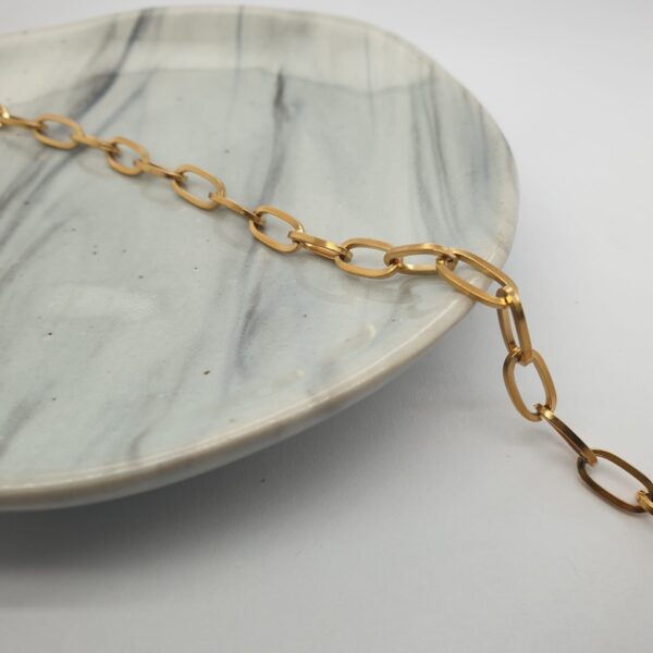 Gold Oval Paperclip Chain