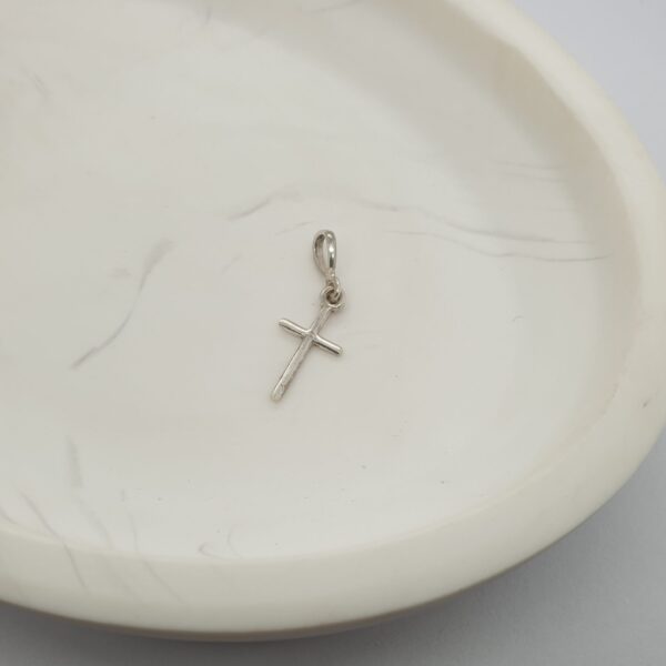 Silver Cross Charm
