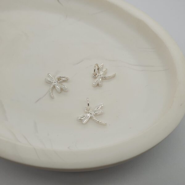 Silver Dragonfly Charm