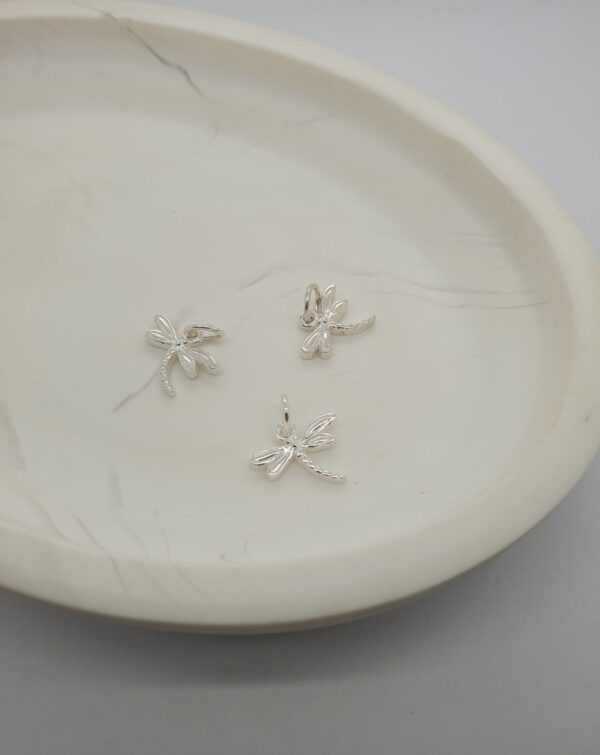 Silver Dragonfly Charm