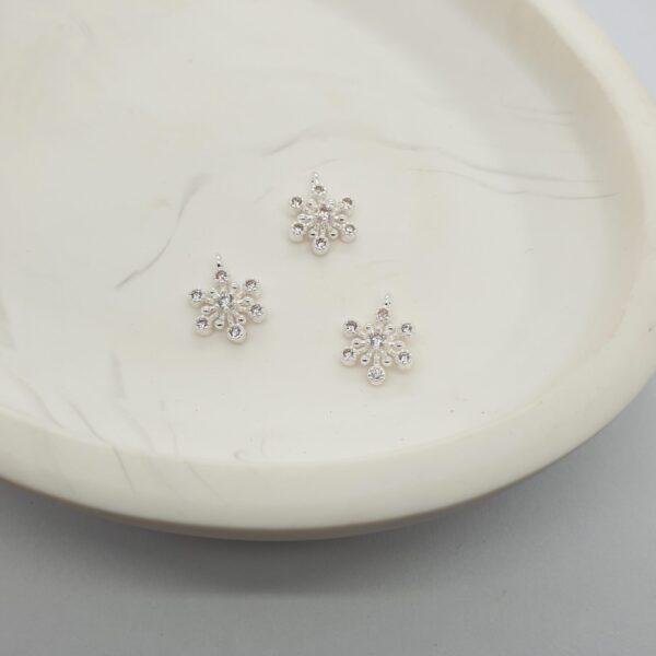 Silver Snowflake Charm