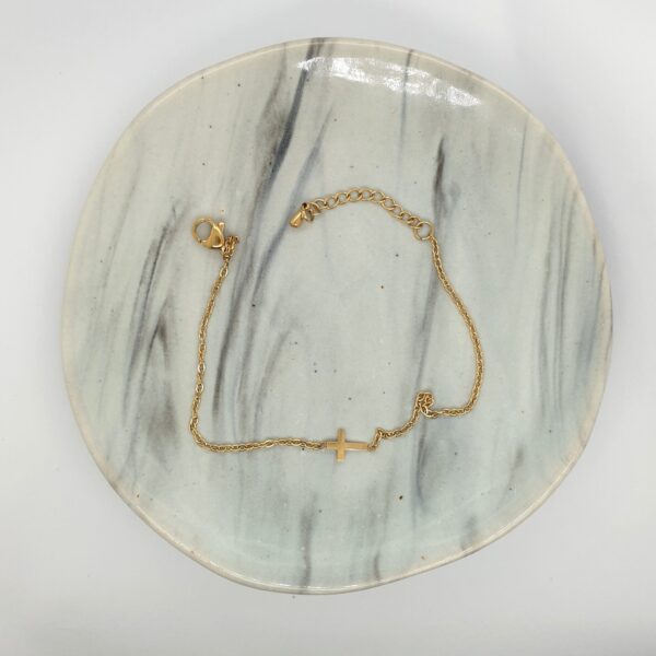 Gold Cross Bracelet