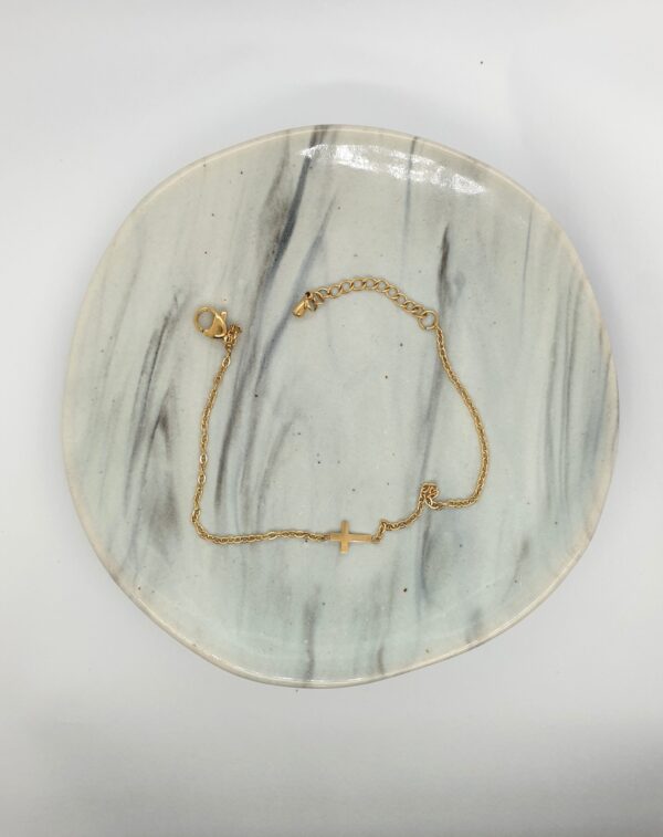 Gold Cross Bracelet