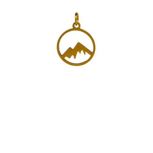 Gold Mountain Charm