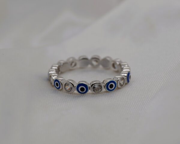 Round Evil-Eye Ring
