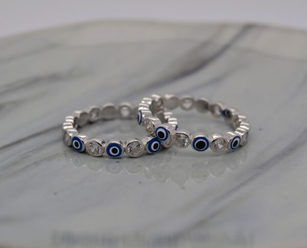 Round Evil-Eye Ring