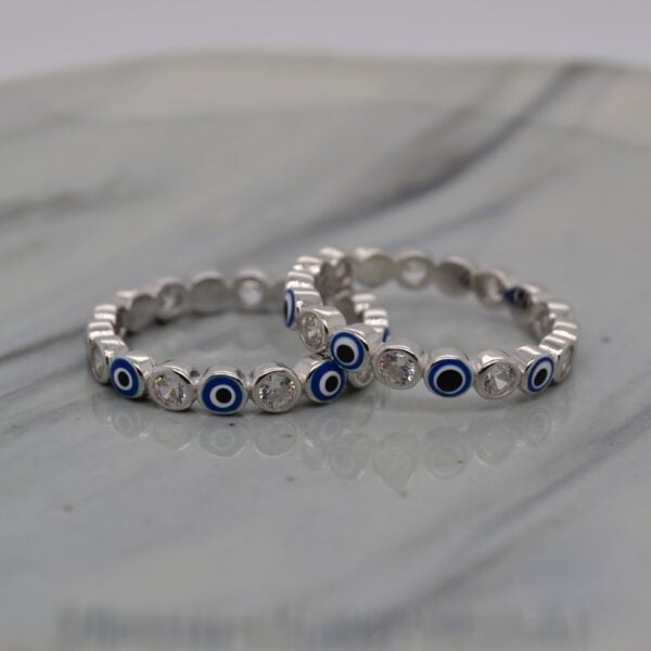 Round Evil-Eye Ring