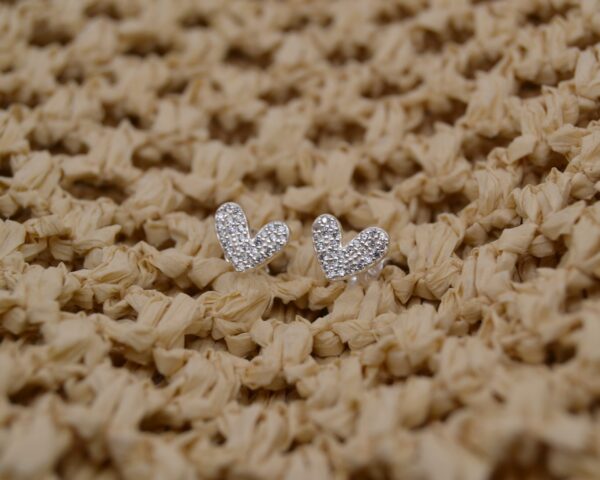 Bling Heart Studs
