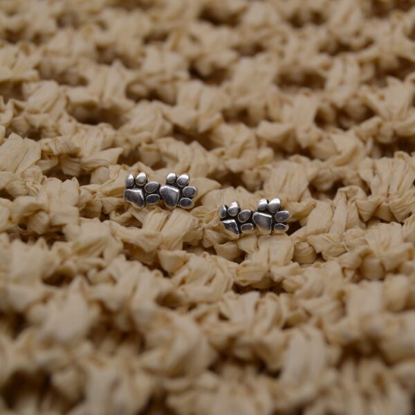 Dog Paw Stud Earrings