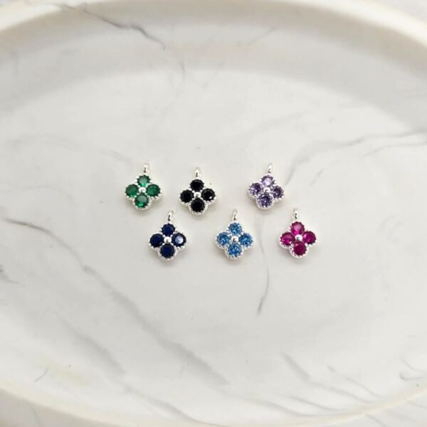 Silver Clover Charm