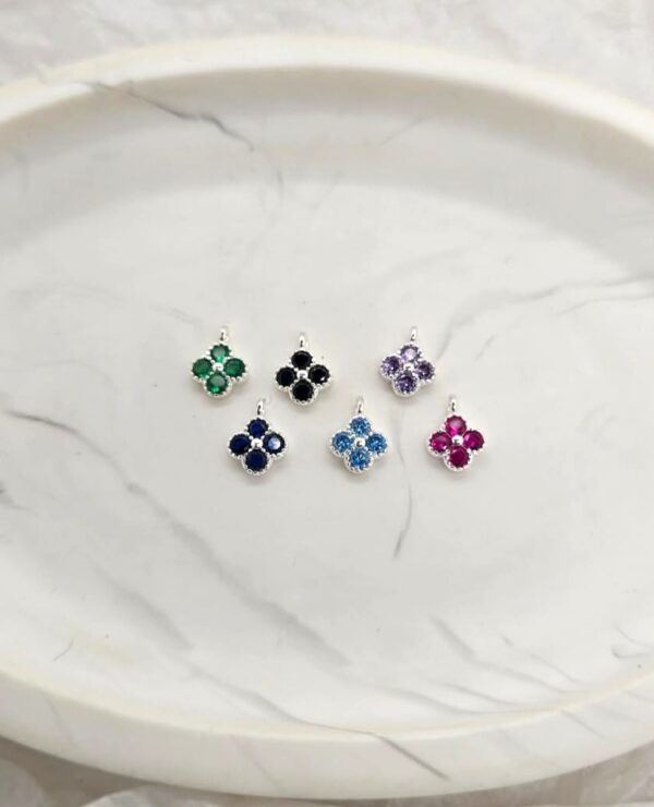 Silver Clover Charm