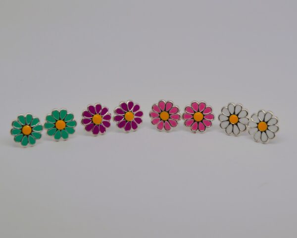 Colour Daisy Studs